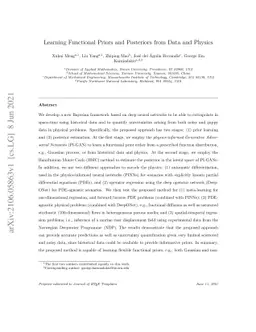 Learning Functional Priors and Posteriors from Data and Physics