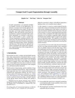 Unsupervised Co-part Segmentation through Assembly