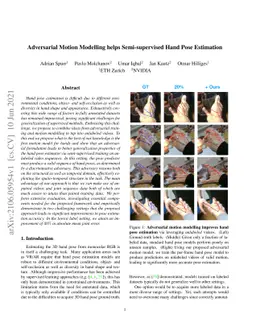 Adversarial Motion Modelling helps Semi-supervised Hand Pose Estimation