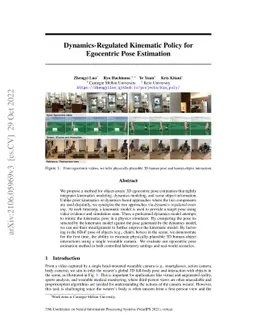 Dynamics-Regulated Kinematic Policy for Egocentric Pose Estimation