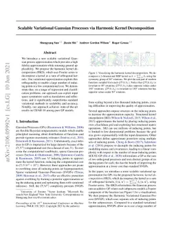 Scalable Variational Gaussian Processes via Harmonic Kernel
  Decomposition