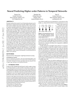 Neural Predicting Higher-order Patterns in Temporal Networks
