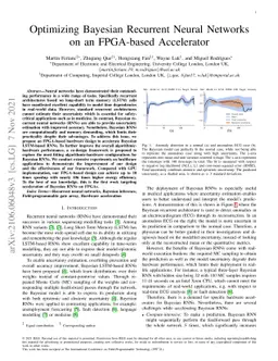 Optimizing Bayesian Recurrent Neural Networks on an FPGA-based
  Accelerator