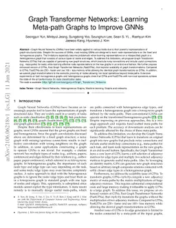 Graph Transformer Networks: Learning Meta-path Graphs to Improve GNNs
