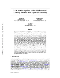 GDI: Rethinking What Makes Reinforcement Learning Different From
  Supervised Learning