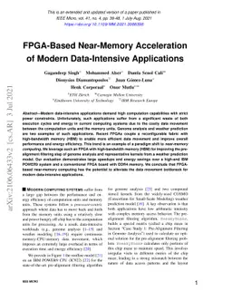 FPGA-Based Near-Memory Acceleration of Modern Data-Intensive
  Applications
