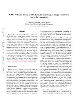 GANs N' Roses: Stable, Controllable, Diverse Image to Image Translation
  (works for videos too!)