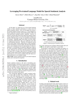 Leveraging Pre-trained Language Model for Speech Sentiment Analysis