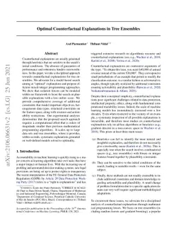 Optimal Counterfactual Explanations in Tree Ensembles