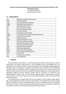 Towards a Privacy-preserving Deep Learning-based Network Intrusion
  Detection in Data Distribution Services