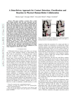 A Data-Driven Approach for Contact Detection, Classification and
  Reaction in Physical Human-Robot Collaboration