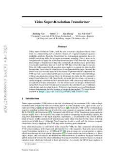 Video Super-Resolution Transformer