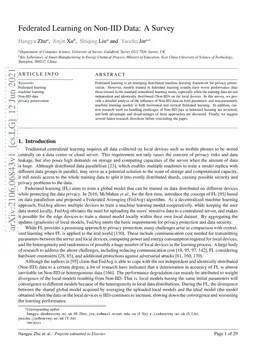 Federated Learning on Non-IID Data: A Survey