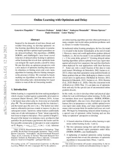 Online Learning with Optimism and Delay