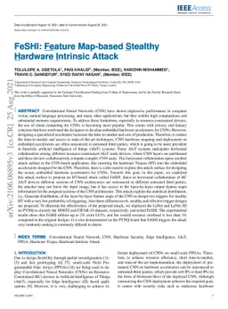 FeSHI: Feature Map Based Stealthy Hardware Intrinsic Attack