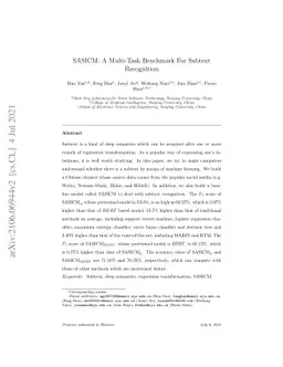 SASICM A Multi-Task Benchmark For Subtext Recognition