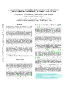 A Dataset of Dynamic Reverberant Sound Scenes with Directional
  Interferers for Sound Event Localization and Detection
