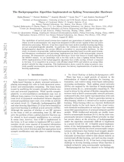 The Backpropagation Algorithm Implemented on Spiking Neuromorphic
  Hardware