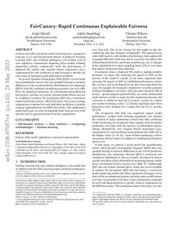 FairCanary: Rapid Continuous Explainable Fairness