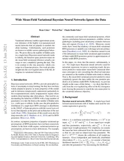 Wide Mean-Field Variational Bayesian Neural Networks Ignore the Data