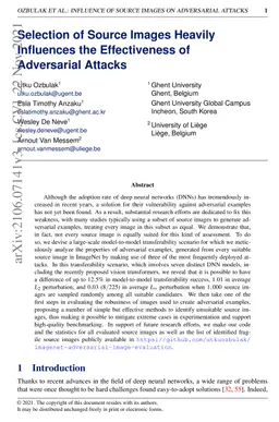 Selection of Source Images Heavily Influences the Effectiveness of
  Adversarial Attacks