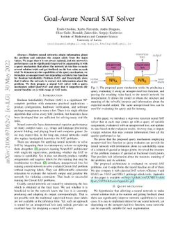 Goal-Aware Neural SAT Solver
