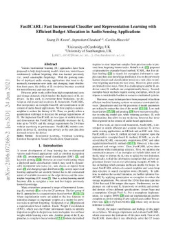FastICARL: Fast Incremental Classifier and Representation Learning with
  Efficient Budget Allocation in Audio Sensing Applications