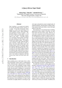 A Query-Driven Topic Model