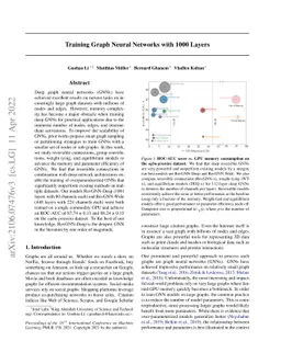 Training Graph Neural Networks with 1000 Layers