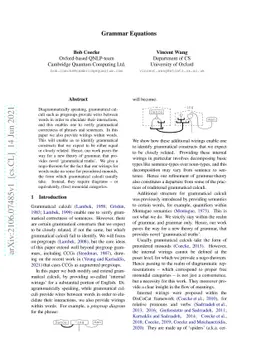 Grammar Equations