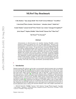 MLPerf Tiny Benchmark