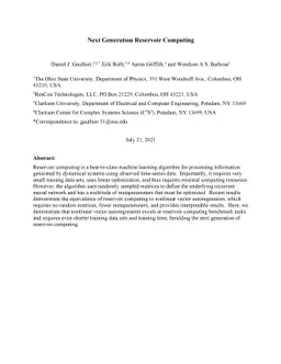 Next Generation Reservoir Computing