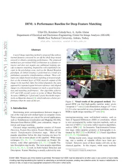 DFM: A Performance Baseline for Deep Feature Matching