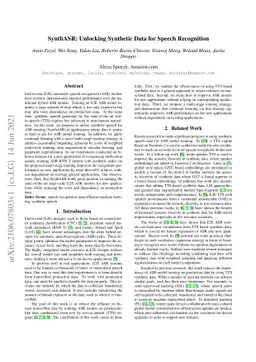 SynthASR: Unlocking Synthetic Data for Speech Recognition