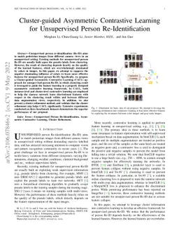 Cluster-guided Asymmetric Contrastive Learning for Unsupervised Person
  Re-Identification