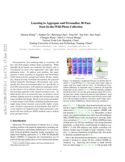 Learning to Aggregate and Personalize 3D Face from In-the-Wild Photo
  Collection