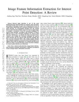 Image Feature Information Extraction for Interest Point Detection: A
  Review