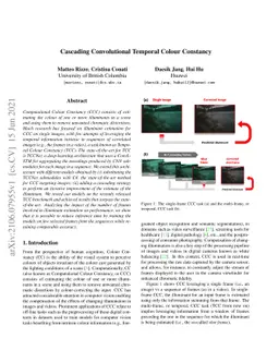 Cascading Convolutional Temporal Colour Constancy