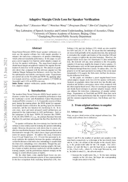 Adaptive Margin Circle Loss for Speaker Verification