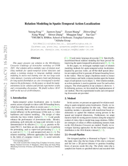Relation Modeling in Spatio-Temporal Action Localization