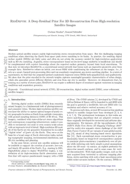 ResDepth: A Deep Residual Prior For 3D Reconstruction From
  High-resolution Satellite Images