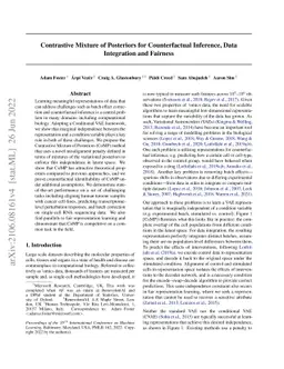 Contrastive Mixture of Posteriors for Counterfactual Inference, Data
  Integration and Fairness