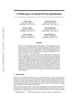 A White Paper on Neural Network Quantization