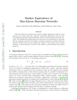 Markov Equivalence of Max-Linear Bayesian Networks