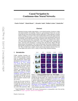 Causal Navigation by Continuous-time Neural Networks