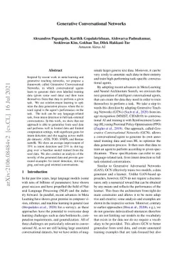 Generative Conversational Networks