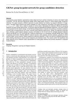 GKNet: grasp keypoint network for grasp candidates detection