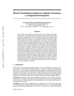 Revisit Visual Representation in Analytics Taxonomy: A Compression
  Perspective