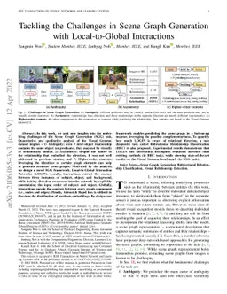 Tackling the Challenges in Scene Graph Generation with Local-to-Global
  Interactions