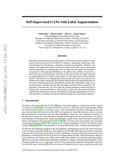 Self-Supervised GANs with Label Augmentation